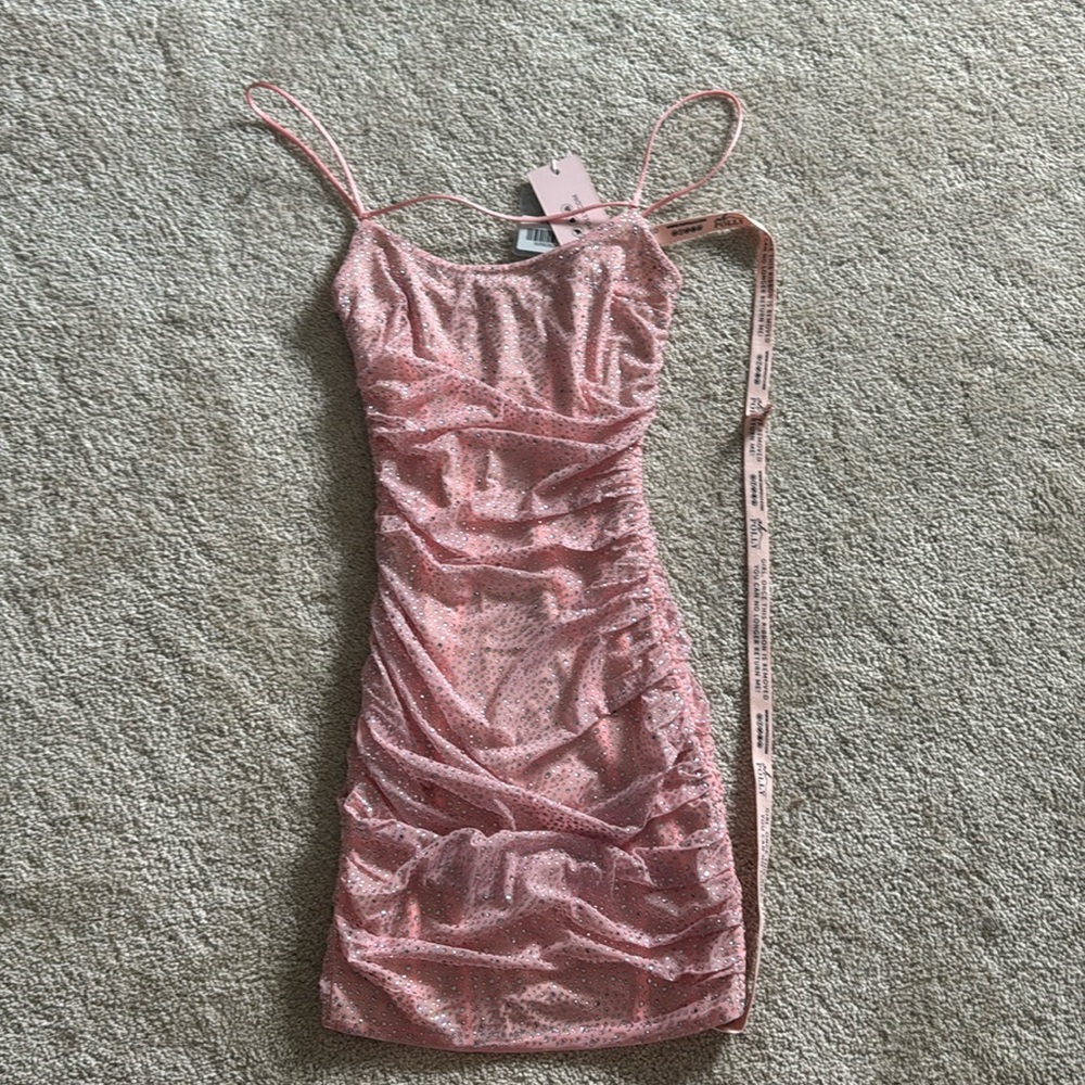 Oh Polly Pink Sparkle Dress